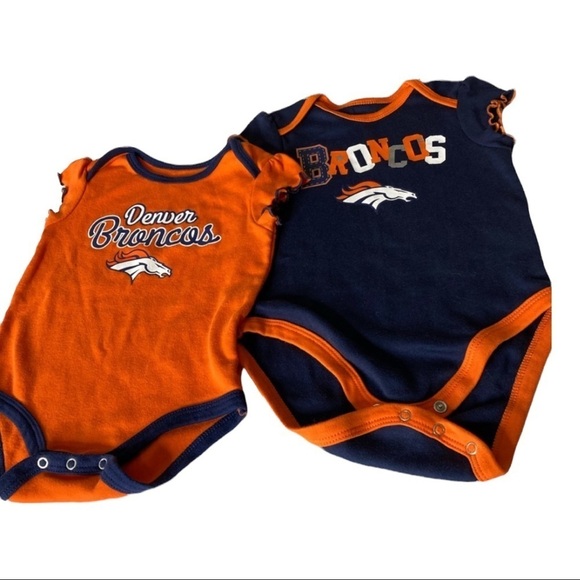 NFL Denver Broncos 6/9 12mo onesies - Picture 1 of 7
